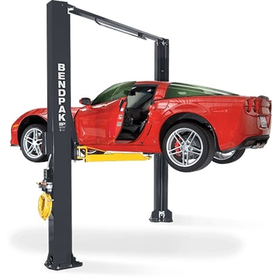 Bendpak XPR-10AS 2 post hoists 10,000 lbs / Asymmetric Clearfloor / Adjustable Width / Screw Pads